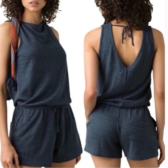 Prana Pants - Prana Charcoal Sleeveless Romper
